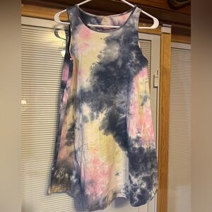 Tie-Dye juniors Sleeveless swim coverup